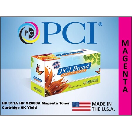 Pci Usa Remanufactured Hp 311A Q2683A Magenta Toner Cartridge 6000